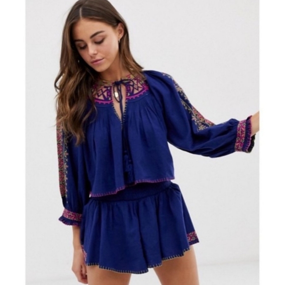 Free People Tops - Free People Maria Maria lace Embroidered top